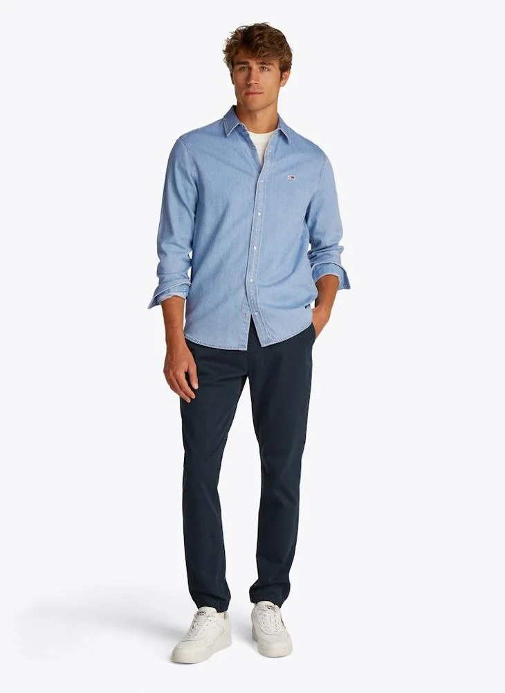 TOMMY JEANS Regular Fit Long Sleeve Denim Shirt