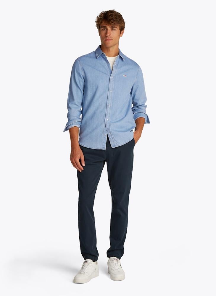 TOMMY JEANS Regular Fit Long Sleeve Denim Shirt  - Image 4