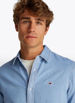 TOMMY JEANS Regular Fit Long Sleeve Denim Shirt  - Image 3