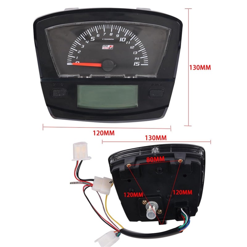 DEMULAX Universal Digital Electric Motorcycle Speedometer - Image 2