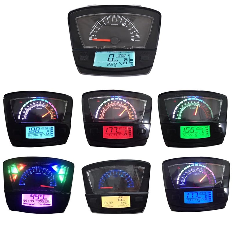DEMULAX Universal Digital Electric Motorcycle Speedometer - Image 3
