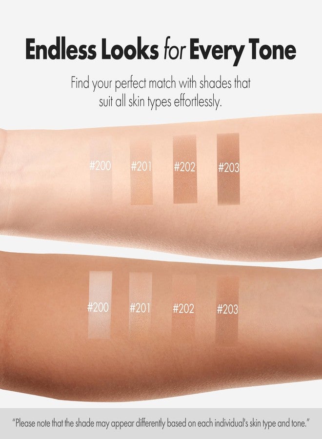 ELROEL Blanc Cover Cream Stick V White - Korean Color-Changing Foundation Stick with Volufiline - Medium to Full Coverage Dewy Finish Base Makeup - Dual-Ended with Detachable Brush (203 Medium, 0.45 oz) - Image 5