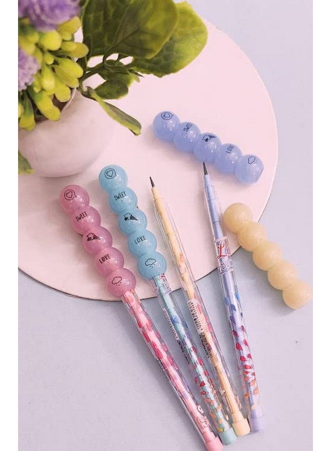 تارا13 هدايا Tera13 للأطفال - قلم رصاص أسود للبنات (8 قطع) - قلم رصاص للبنات، قلم رصاص للكتابة والرسم للأطفال، قلم رصاص للمدرسة، أدوات مكتبية - قلم رصاص للبنات - هدايا كانجاك - Image 2