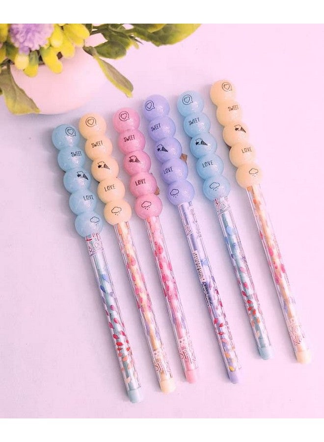 تارا13 هدايا Tera13 للأطفال - قلم رصاص أسود للبنات (8 قطع) - قلم رصاص للبنات، قلم رصاص للكتابة والرسم للأطفال، قلم رصاص للمدرسة، أدوات مكتبية - قلم رصاص للبنات - هدايا كانجاك - Image 4