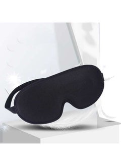 Generic Eye Mask for Sleeping, 3D Weighted Eye Cover, Blindfold, Memory Foam Sleep Mask for Women Men, Comfortable for Travel Nap on Airplane (Black)  - Image 3