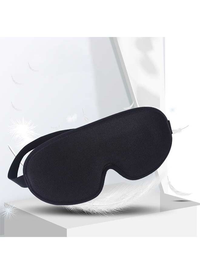Generic - Eye Mask for Sleeping, 3D Weighted Eye Cover, Blindfold, Memory Foam Sleep Mask for Women Men, Comfortable for Travel Nap on Airplane (Black) - Image 1