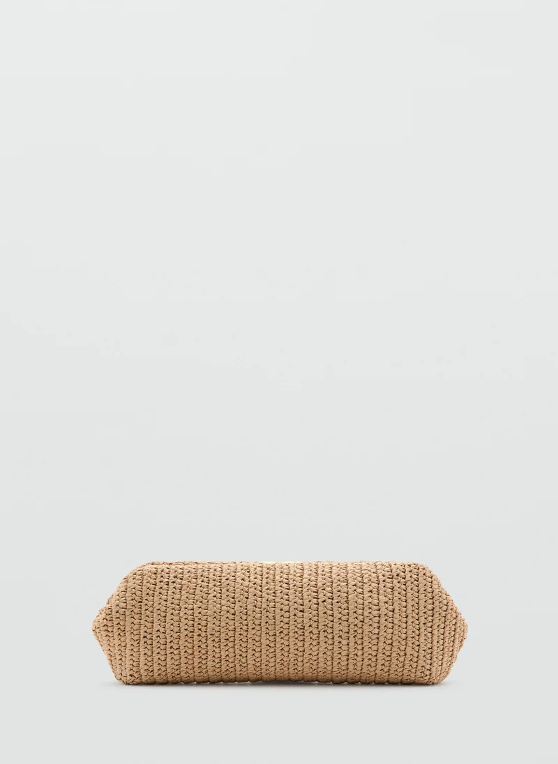 Press Stud Fastening Bead Detail Handbag