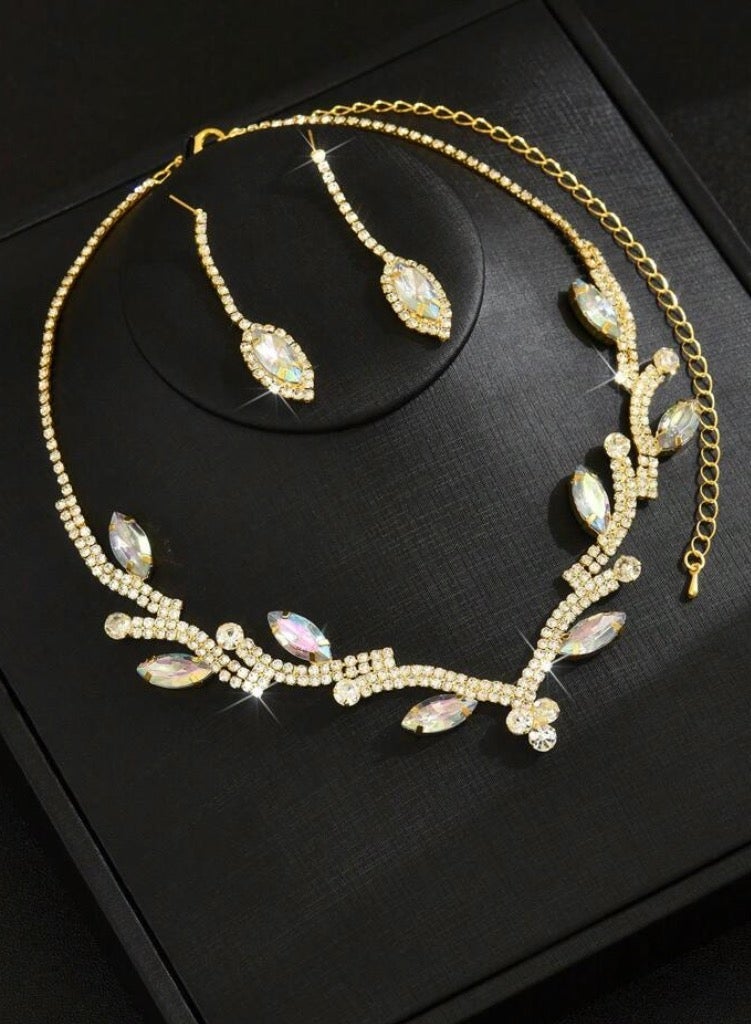 JewelryPalace 2 Pcs Zirconia Jewelry Set For Women, Necklace And Earrings Set, Elegant Occasion Accessories - Image 4