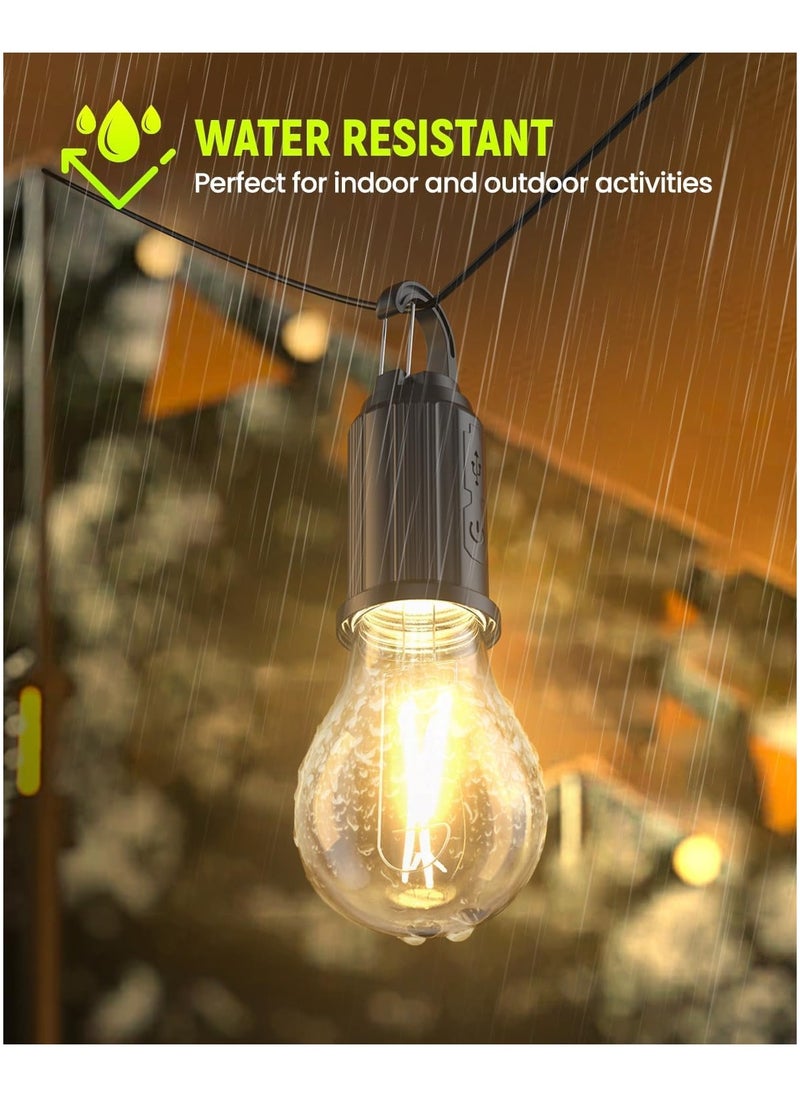 ARNOTEC Solar Rechargeable Camping Lights, Waterproof LED Tent Lights with USB Cable, 3 Modes Hanging Camping Lantern, Hanging Lamp for Hiking, Emergency, Camping, Household, Car Repairing(1PCS)  - Image 5