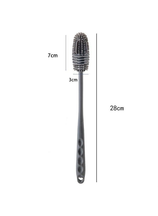 هومستر فرشاة تنظيف زجاجات السيليكون مع مقبض طويل ، نظافة زجاجات المياه لزجاجات الأطفال ، قنينة هيدرو ، زجاجة رياضية ، زهرية ، أدوات زجاجية ، مثالية لفتحات زجاجات قطرها أصغر - Image 5