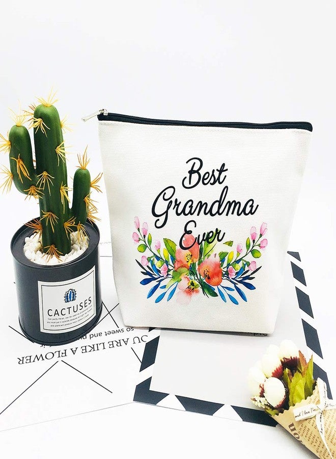 Charmoly Grandma Makeup Bag - Best Grandma Ever - Mother's Day and Birthday Gift for Grandmother, Nana, Mom from Granddaughter - Image 5