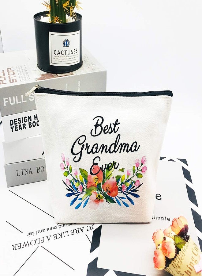 Charmoly Grandma Makeup Bag - Best Grandma Ever - Mother's Day and Birthday Gift for Grandmother, Nana, Mom from Granddaughter - Image 3