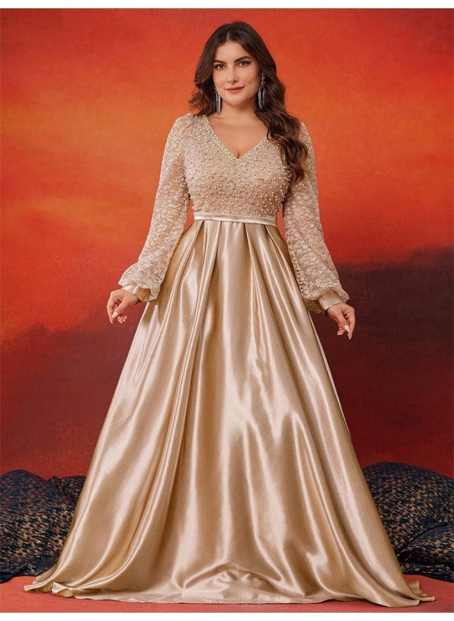 Madam Uniq Lace Bodice Gown Dress  - Image 3
