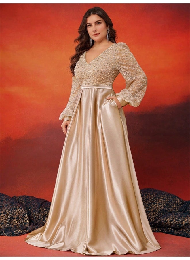 Madam Uniq Lace Bodice Gown Dress  - Image 5