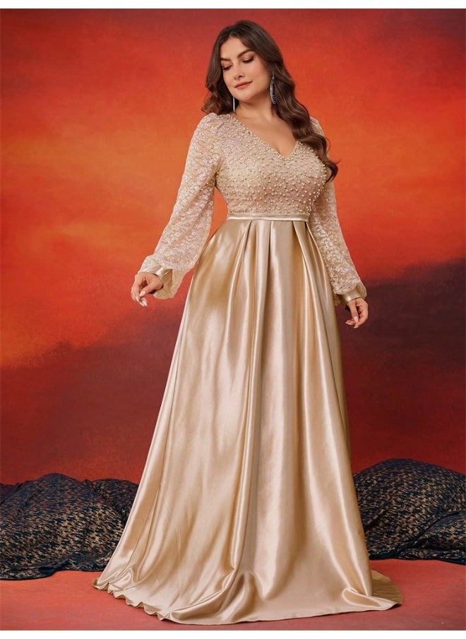 Madam Uniq Lace Bodice Gown Dress  - Image 4