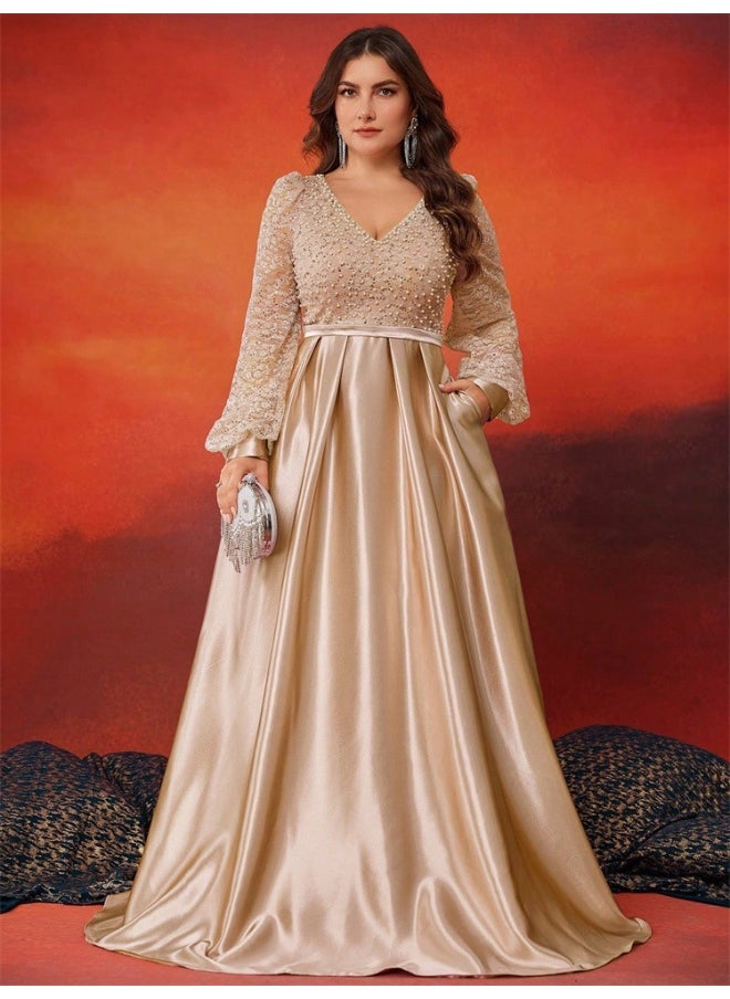 Madam Uniq Lace Bodice Gown Dress  - Image 1