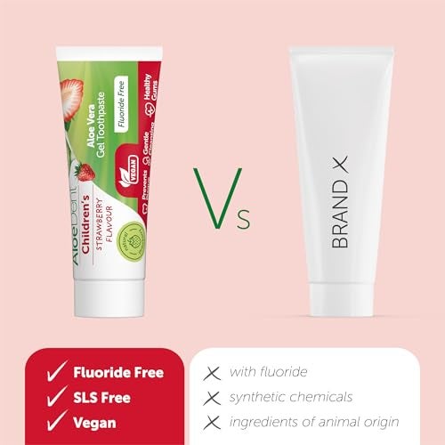 Aloe Dent معجون أسنان الأطفال من ألو دنت بنكهة الفراولة - 50 مل - Image 3