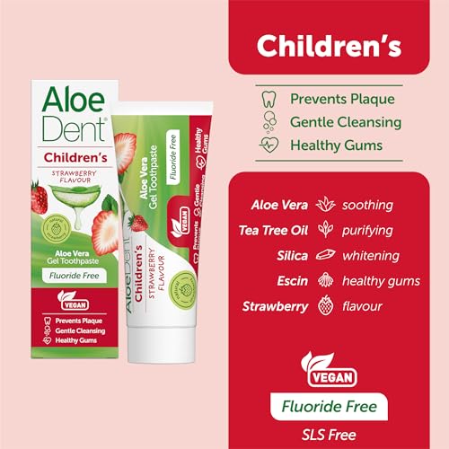Aloe Dent معجون أسنان الأطفال من ألو دنت بنكهة الفراولة - 50 مل - Image 2