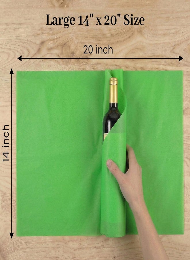 VGOODALL 120 Sheets Green Tissue Paper, 14 x 20 Inch Gift Wrapping Paper for Wedding Birthday Baby Shower DIY Crafts Project Party Decor - Image 4