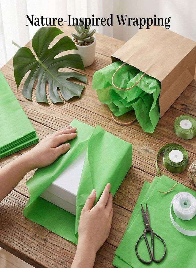 VGOODALL 120 Sheets Green Tissue Paper, 14 x 20 Inch Gift Wrapping Paper for Wedding Birthday Baby Shower DIY Crafts Project Party Decor - Image 5