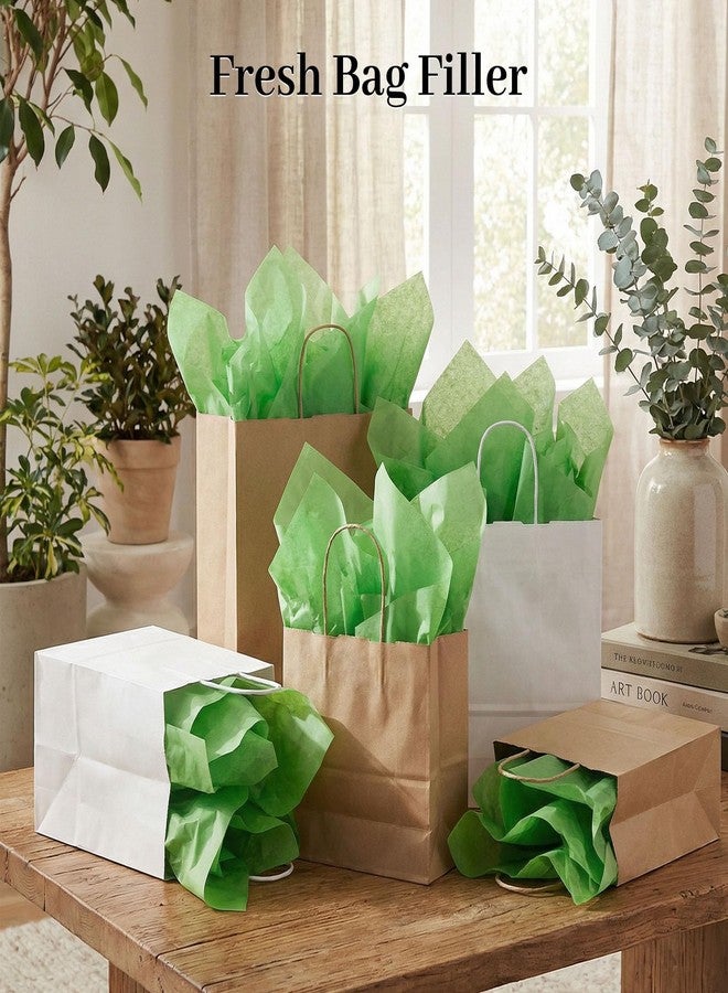 VGOODALL 120 Sheets Green Tissue Paper, 14 x 20 Inch Gift Wrapping Paper for Wedding Birthday Baby Shower DIY Crafts Project Party Decor - Image 2