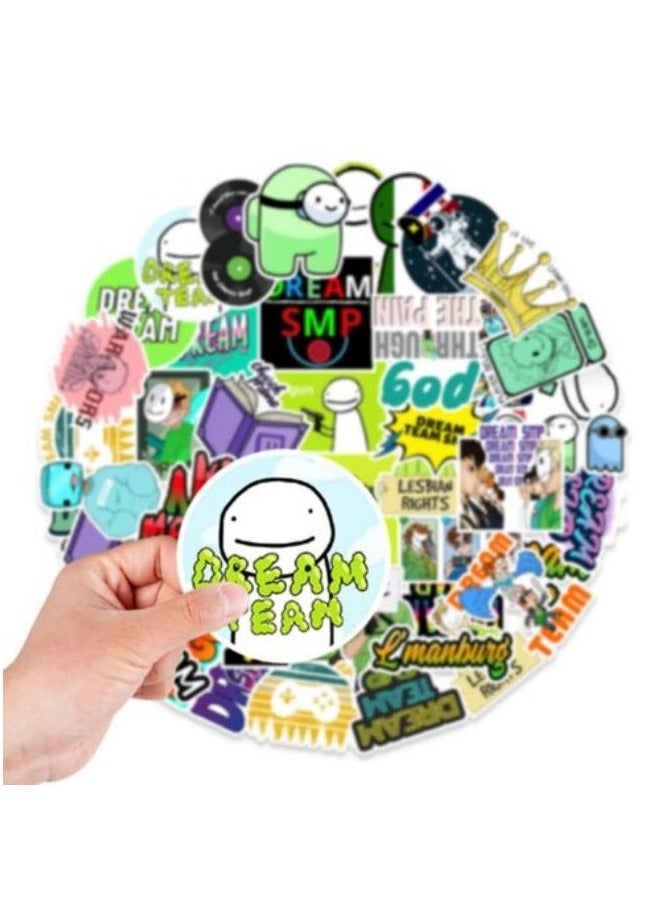 50pc Dream Team Smp Stickers Cool Game Sticker Pack for luggage skateboard Phone - Image 2