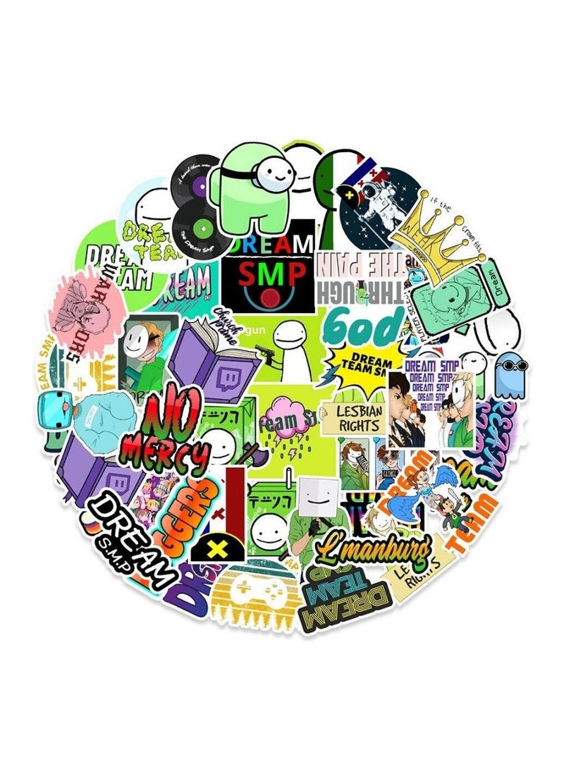50pc Dream Team Smp Stickers Cool Game Sticker Pack for luggage skateboard Phone - Image 1