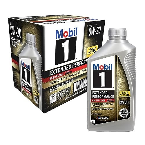 Mobil 1 Extended Performance High Mileage Full Synthetic Motor Oil 0W20 1 Quart 6pack - Image 1