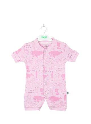 Katjie® Baby Girls Printed Sea Animals Onesies With Snap Closure - Pink - pzsku/Z5FA7DEDC5F32A6F9632EZ/45/1746226647/412c44af-96a2-48e4-957e-ec178546c9d6