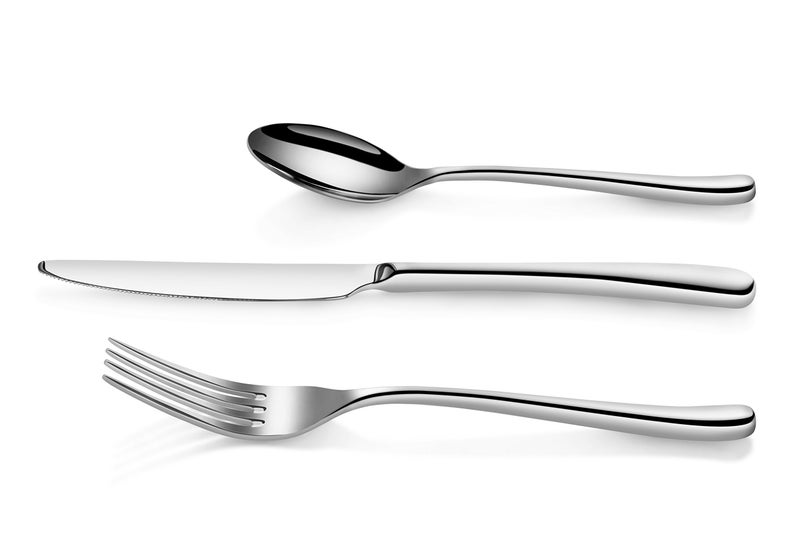 Artaste Rain II Forged 18/10 Stainless Steel (Silver (Service for 12), Flatware (36-Piece Set)) - Image 3
