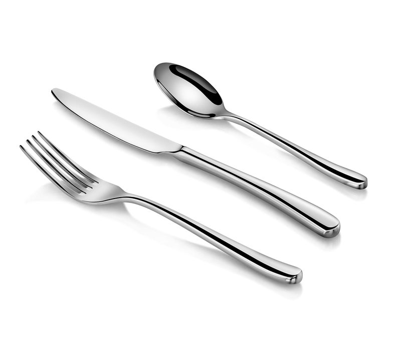 Artaste Rain II Forged 18/10 Stainless Steel (Silver (Service for 12), Flatware (36-Piece Set)) - Image 2