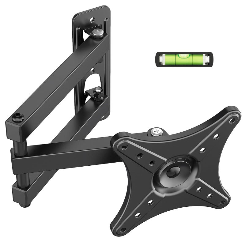 IWORKBOARD Full Motion TV Monitor Wall Mount Bracket for Most 13-32 Inch LED LCD Flat Curved Screen, Max VESA 100x100mm up to 33lbs, 360Â° Rotation Swivel Tilt Extensionï¼ŒAdjustable Articulating Arms - Image 1
