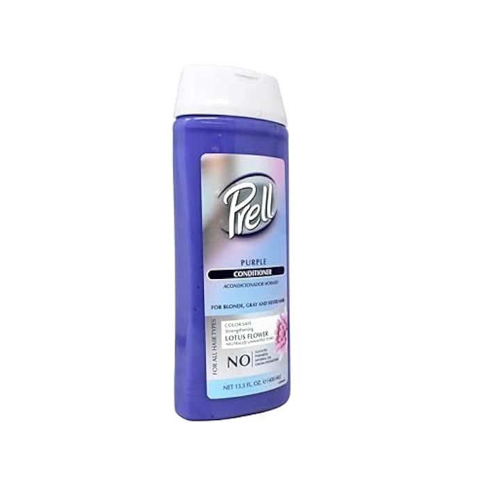 Prell Purple Conditioner – Color-Safe Strengthening Conditioner for Blonde, Gray & Silver Hair with Lotus Flower | 13.5 fl oz - Image 2