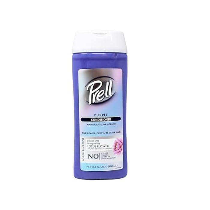 Prell Purple Conditioner – Color-Safe Strengthening Conditioner for Blonde, Gray & Silver Hair with Lotus Flower | 13.5 fl oz - Image 5