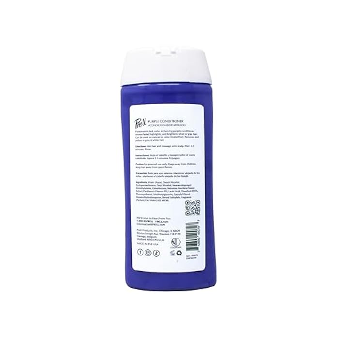 Prell Purple Conditioner – Color-Safe Strengthening Conditioner for Blonde, Gray & Silver Hair with Lotus Flower | 13.5 fl oz - Image 3