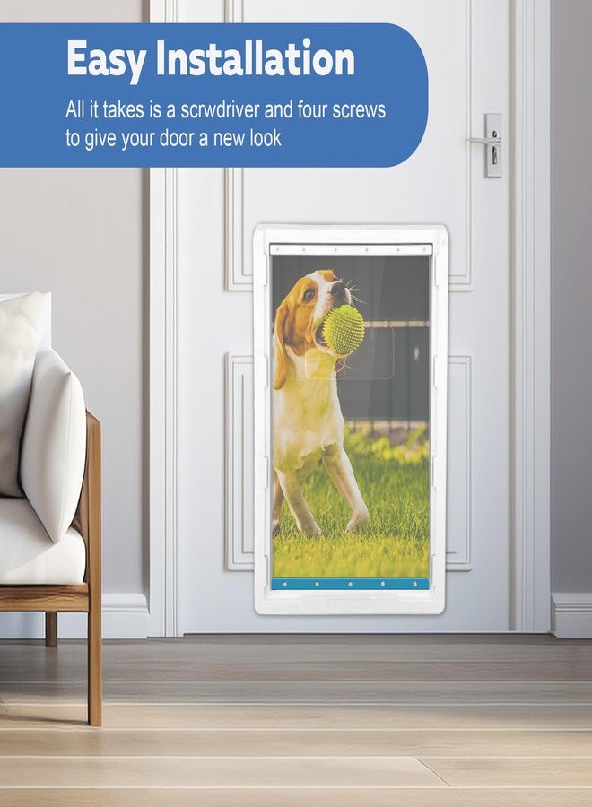 Wordcam 2 Pack Super Large Weatherproof Replacement Pet Dog Door Flap, Compatible with Ideal Ruff Weather Dog Door Model DSRWSL, Measures 15"x 23.5", Flexible, Longer Lasting - Image 4