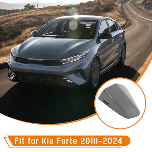 AMSPRAC 82652-M6110 Exterior Door Handle Cover fit for Kia Forte 2018-2024,Front Driver Left Side Door Handle Cover Cap Replacement,LH Door Key Hole Cover Cap,Clip-on Gray,82652M6110 - Image 2