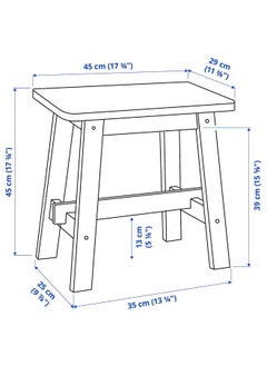 Beauenty Stool, birch, 45 cm  - Image 3