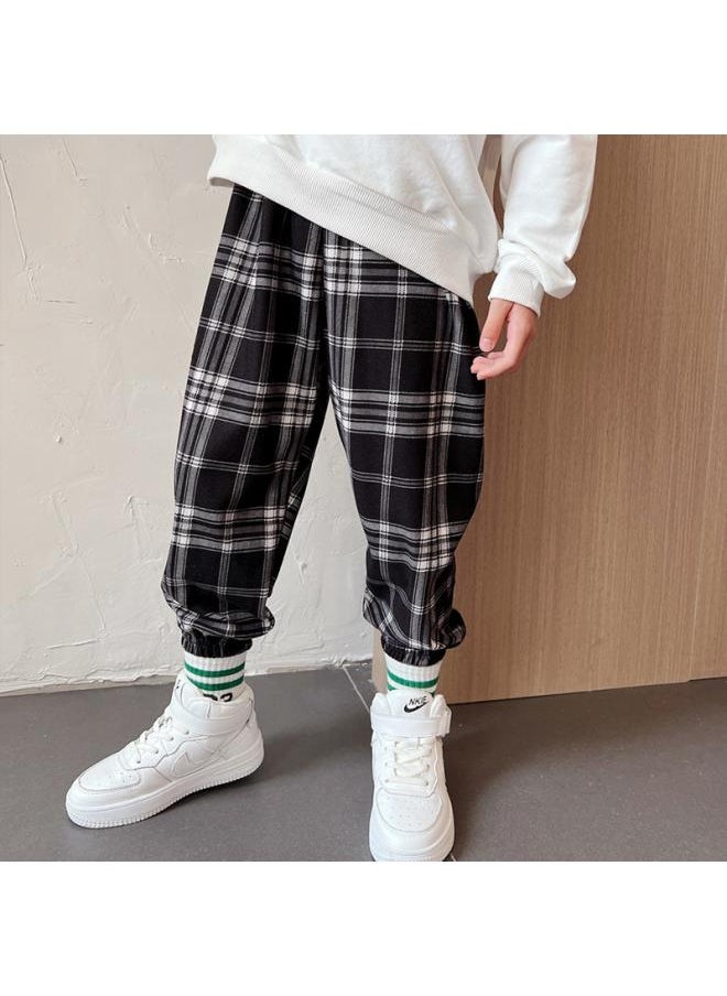 Generic Spring And Autumn Original Children's Wear Boy's Army Green Youth Casual Pants Children's Joker 9-point Pants 