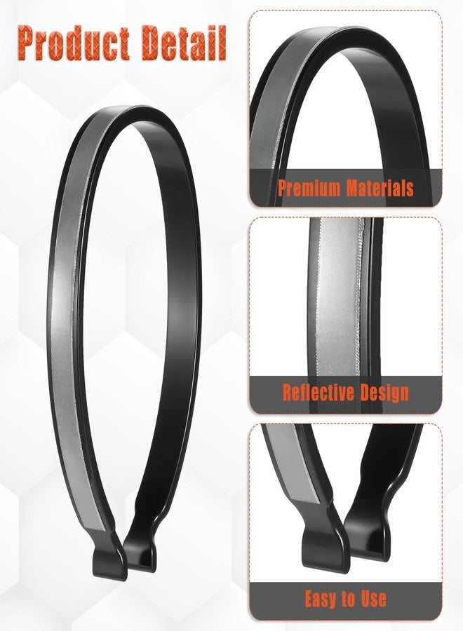 Alrhso High Reflective Cycling Trousers Clips, 4 Pcs Bike Ankle Reflective Clip Outdoor Cycling Reflective-Gear Pant Cuff Clips - Image 3