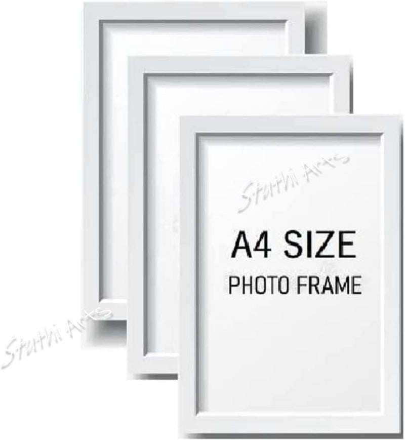 Stuthi Arts Wall Wood Photo Frames WhiteA400003