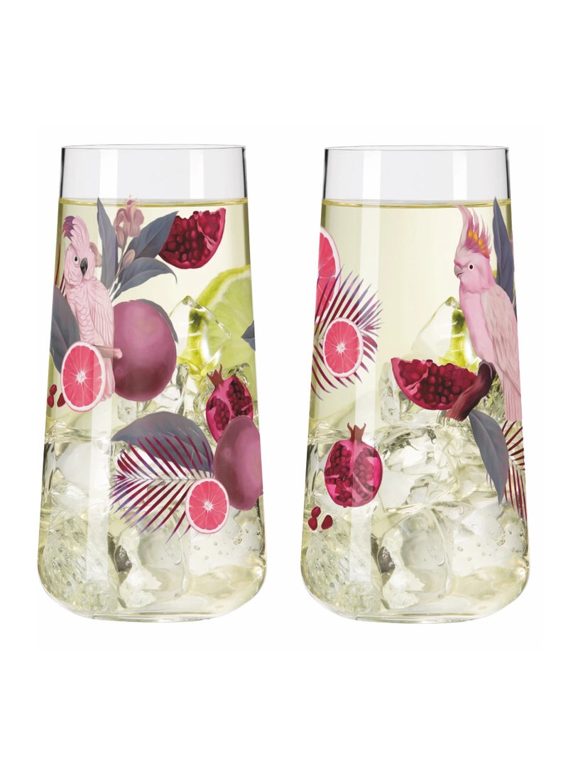 RITZENHOFF Glass Set of 2 (614 ml) – Floral Drinking Glasses for Water, Juice & Cocktails | Ramona Richter Design | Made in Germany | Everyday Use | Exclusive Gift Box - Image 3