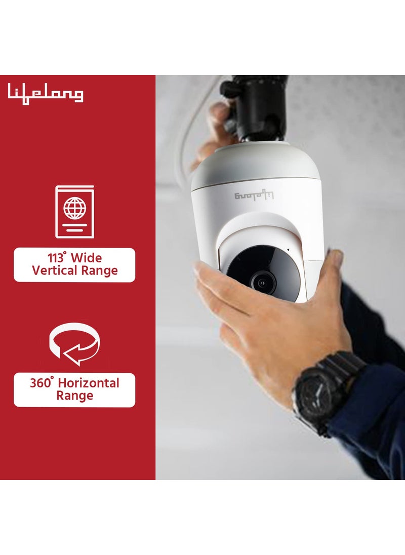Lifelong Lifelong 360° 1080p Full HD WiFi Smart Security Camera| 360° Viewing Area |Intruder Alert | Night Vision | Two-Way Audio |Works Smart Home App  - Image 3