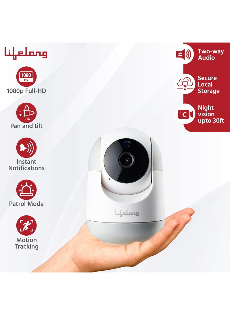 Lifelong Lifelong 360° 1080p Full HD WiFi Smart Security Camera| 360° Viewing Area |Intruder Alert | Night Vision | Two-Way Audio |Works Smart Home App  - Image 4