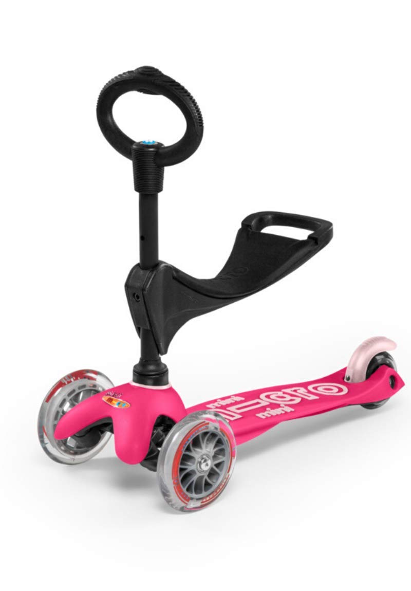 Micro Mini 3in1 Deluxe 3-Stage Ride-on Micro Scooter Toddler Toys for Ages 12 Months to 5 Years - Pink - Image 1