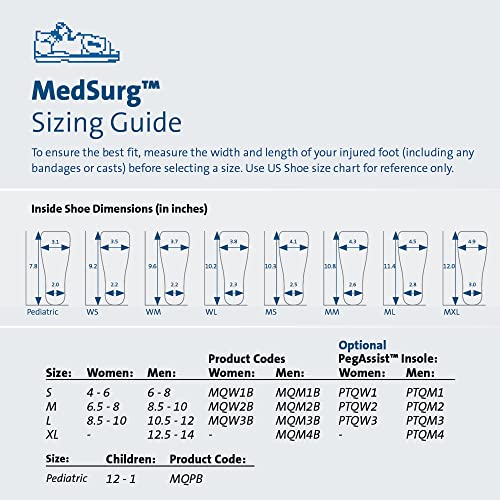 Complete Medical Darco Med-Surg Shoe Black Square-Toe Women's, Medium, 0.6 Pound - Image 3