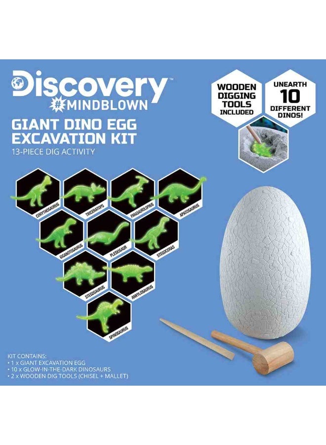 Discovery Mindblown Gaint Dino Egg Excavation Kit (13 Pieces) - Image 3