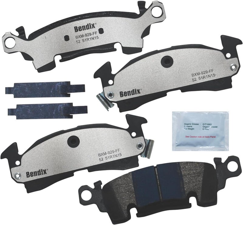 Bendix Fleet Metlok MKD52FM Brake Pads for Apollo,Centurion,Century,Commercial Chassis,Electra,Estate Wagon,GS,50,400,455,LeSabre,Regal,Riviera,Roadmaster,Skylark,Special,Sportwagon,Wildcat - Image 1