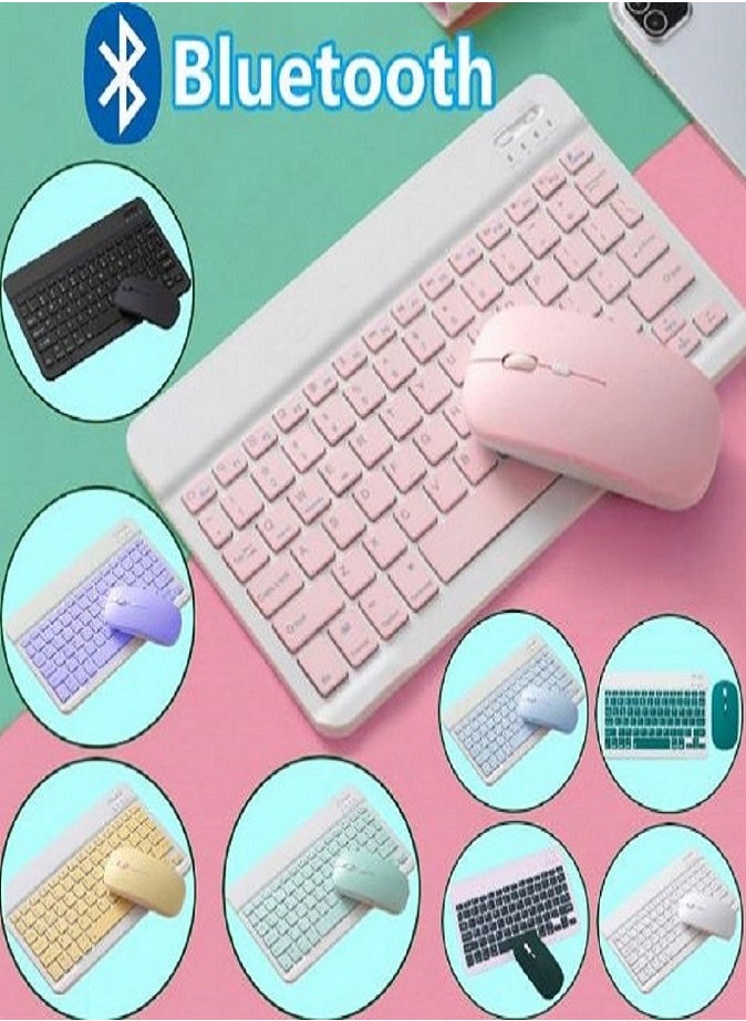 LIVVY Wireless Bluetooth Keyboard & Mouse Combo – Ultra-Slim, Rechargeable, Silent Typing, Compact & Portable for Android, Windows, Tablets & Phones(MULTI-COLOR)  - Image 2