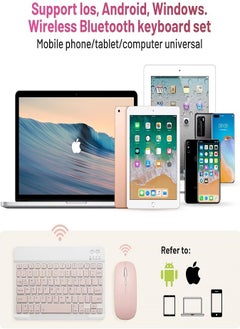 LIVVY Wireless Bluetooth Keyboard & Mouse Combo – Ultra-Slim, Rechargeable, Silent Typing, Compact & Portable for Android, Windows, Tablets & Phones(MULTI-COLOR)  - Image 5